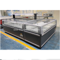 Four side horizontal glass freezer display Island Freezer